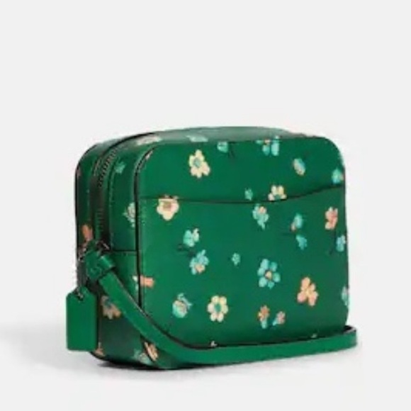 Coach Mini Camera Bag With Mystical Floral Print Green Multi - Picture 4 of 12